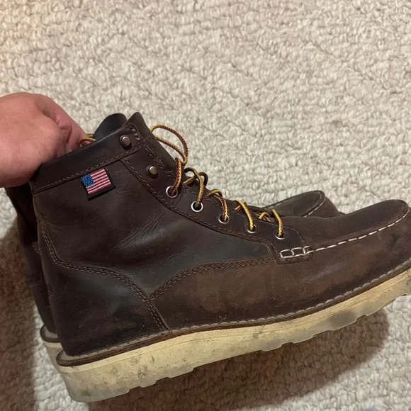 Danner Men's Dark Brown Leather Boots - Picture 3 of 5